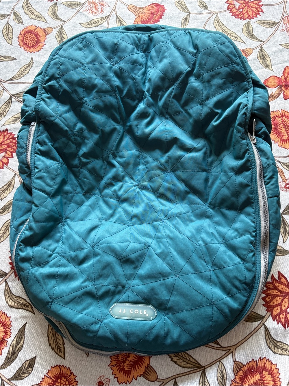 JJ Cole Teal Quilted car seat cover